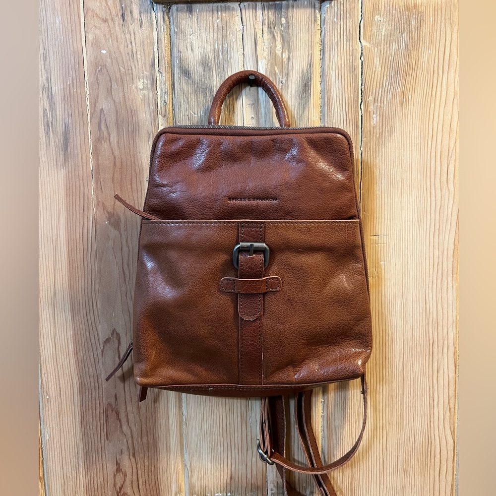 Spikes and Sparrow Leather Backpack Purse